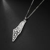 Map Outline Pendant Necklace with 45 cm Stainless Steel Chain - Image 39