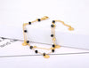 Bohemia Style Stainless Steel Choker Necklace Bracelet Earrings Sets For Women Girls Black Crystal Chain Jewelry - Image 21