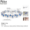 Pera 5 Colors Options Ladies Silver Plated Cubic Zirconia Royal Blue Tennis Bracelets Jewelry for Women Party Gift - Image 6