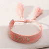 Bohemia Embroidery Letters Woven Tassel Bracelet For Women Handmade Adjustable Rope Braided Bracelet Retro Jewelry Gift - Image 60