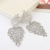 European Exaggerated Earring Bohemian Hollow Leaves Flower Big Pendants Drop Ear Jewelry For Women Gift - Image 9