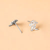 Ethnic Chinese Character Love Stud Earrings For Women Men Stainless Steel Jewelry - Image 4