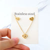 Chic Elegant Heart Indian Jewelry Sets Women Wedding Crown Steel Necklace And Earrings Bulk - Image 36