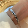 Silver Smooth Cuff Bangles for Women Men Shine Zirconia Star Open Bracelet Wedding Jewelry Pulseiras De - Image 5