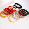 Chunky Acrylic Tube Bead Bangle with Multicolor Options - Image 44
