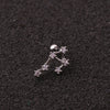 1Pc Twelve Constellations Steel Daith Earring Ear Piercing Barbell CZ Horoscope Ear Tragus Daith Piercing Jewelry 20G - Image 6