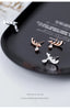 Modian Classic 925 Sterling Silver Angel Wings Rose Gold Color Charm Stud Earrings for Women Dazzling Cubic Zircon Jewelry