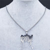 Punk Broken Stainless Steel Spiked Choker Necklace Women/Men Silver Color Pendants Necklaces Jewelry Lettre N3430S03 - Image 5