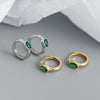 Oval Crystal Hoop Earrings in Multiple Color Combinations - Image 19
