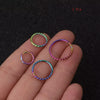 1PC Stainless Steel Opening Stainless Steel Hinged Segment Clicker Ring Nose Septum Piercing Helix Cartilage Daith Twist Hoop - Image 8