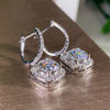 Zircon Christmas Snowflake Stud Earrings for Women Shiny Rhinestone Crystal Flowers Earring Christmas Year Gifts - Image 5