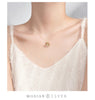 Modian Trendy Blue Crystal Planet Pendant Necklace for Women 100% 925 Sterling Silver  Link Chain Necklace Fine Jewelry