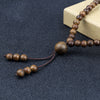 Vintage 108 Wooden Beads Bracelets 6mm Women Men Elastic Beaded Long Necklace Buddhist Prayer Yoga Jewelry Handmade Gift - Image 5