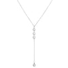Stainless Steel Thin Chain Necklace Crystal Pendant Necklace For Women Y Shape Rhinestone Choker Necklaces Wedding Jewelry - Image 12