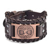 Totem Design Wide Leather Pirate Compass Bracelet Men's Bracelet Celtic Viking Jewelry Compass Bracelet Accessories Party Gifts - Image 22