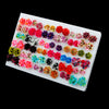 18/36/100Pairs Women Star Moon Small Plastic Stud Earrings Set Girl Children Cartoon Geometric Party Birthday Christmas Jewelry - Image 7