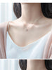 Modian Simple Design Geometric Triangle 925 Sterling Silver Mini Pendant Necklace for Women Japanese Style Fine Jewelry