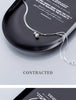 Modian Real 925 Sterling Silver Double-Layer Snake Chain Bracelet for Women with Lobster Clasp Link Chain Brangle Fine Jewelry
