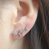 Dainty Cubic Zirconia Earrings for Women Climber One Line Ear Earrings Newly Designed Wedding Jewelry - Image 8