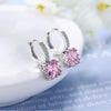 Hoop Earrings For Women Square Cubic Zirconia Chunky Huggie Earrings Female Bride Wedding Jewelry - Image 6