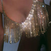 Stonefans Sexy Tassel Body Chain Rhinestone Bra Harness for Women Luxury Crystal Lingerie Bikini Jewelry Chest Body Jewelry