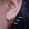 1 Pcs Crystal Zircon Hoop Earrings for Women Rainbow Cartilage Helix Tragus Earring Stud Body Piercing Jewelry - Image 22