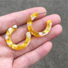 21 Colors Acetate Earrings For Women Green Wedding Prom Acetic Acid Hoop Earrings Jewelry Accessories Gift - Image 23