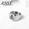 Vintage Sigil Lucifer Rock Ring 316L Stainless Steel Seal of Satan Rings for Men Male Punk Rock Jewelry - Image 3