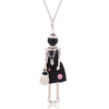 statement necklace pendant cute jewelry lady long necklace women flower charms pendant bohemian maxi accessory - Image 33