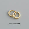 Minimalist Circle Hoop Earrings in 8 mm to 14 mm Sizes - Image 13