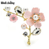 Shell Plum Blossom Flower Brooches For Women Wedding Office Brooch Pins Year Jewelry Gifts - Image 2