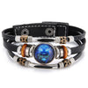 Charm Jewelry 12 Zodiac Weave Bracelets for Women Vintage Multi-layer Stainless Steel 12 Constellations Leather Bracelet - Image 13