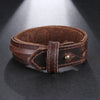 Jewelry Vintage Hand Woven Multilayer Leather BraceletCuff Wide Leather Adjustable Bracelet For Men - Image 5