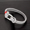 Men's Nautical Double Strand U shape Shackle Survival Rope Bracelet Women Outdoor Camping Rescue Emergency Rope Jewelry - Image 2