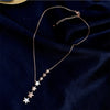 Stainless Steel Gold Color Multip Stars Zircon Necklace For Women Chain Choker Necklace Jewelry Gift - Image 6
