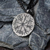 Vintage Men Viking Vegvisir Compass Pendant Necklace Nordic Odin Rune Stainless Steel Necklace For Men Retro Amulet Jewelry - Image 3