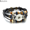 7 Colors Strand Adjustable Interchangeable 190 Leather Bangle Fit 12mm 18mm Snap Button Bracelet Charm Jewelry Women Men - Image 3