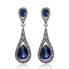 Champagne Crystal Earrings Gold Color Jewelry Female Bricons Wedding Long Big Drop Earrings For Women - Image 30