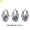 Csja Amethysts Stone Pendant Women Angel Wings Necklaces Flower of Life Necklace Wrapped Crystal Angel Caller - Image 8