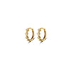 Silver Geometric Diamond Pavé CZ Zircon Charm Hoop Earrings for Women French Huggies Piercing Jewelry - Image 7