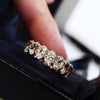 Female White Crystal Stone Ring Rose Gold Silver Wedding Silver Ring Female Cute Oval Zircon Engagement Jewelry - Image 3