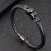 Hyperbole Men Jewelry Black Braided Leather Bracelets Stainless Steel Leahter Bracelets Cool Skull Bracelets Men Bracelet - Image 8