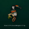 Creative Enamel Female Suit Bird Dragonfly Animal Pin Brooch Woman Bag School Bag Brooches Accessories - Image 23