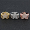 Hip Hop Rock Five Star Rings Men Women Rhinestones Zircon Pentagram Rings Women Wedding Party - Image 9