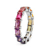 5 Colors Shiny Cubic Zircon Women Rings Gold Color Female Daily Wear Stylish Colorful Rings Anniversary Gift Jewelry - Image 3