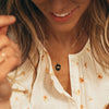 Women Accessories Jewelry Semicolon Engraved Pendant Necklace - Image 4