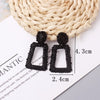 Cool Black Color Flower Drop Earrings for Women Geometry Round Heart Leaf Butterfly Crystal Party Jewelry Summer Gift - Image 13