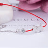 Silver Dog Pig Charm Bracelet Red String Adjustable Chain Jewelry for Women Pet Lover Gift Cute Animal Bracelets - Image 2