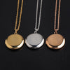 Round Photo Frame Locket Pendant Necklace Mirror Polish Stainless Steel Memorial Locket Jewelry Includes 20 Inch Chain - Image 4