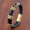 Tiger Eye Bead Bracelet with Stainless Steel Details in Multiple Colors - Image 14